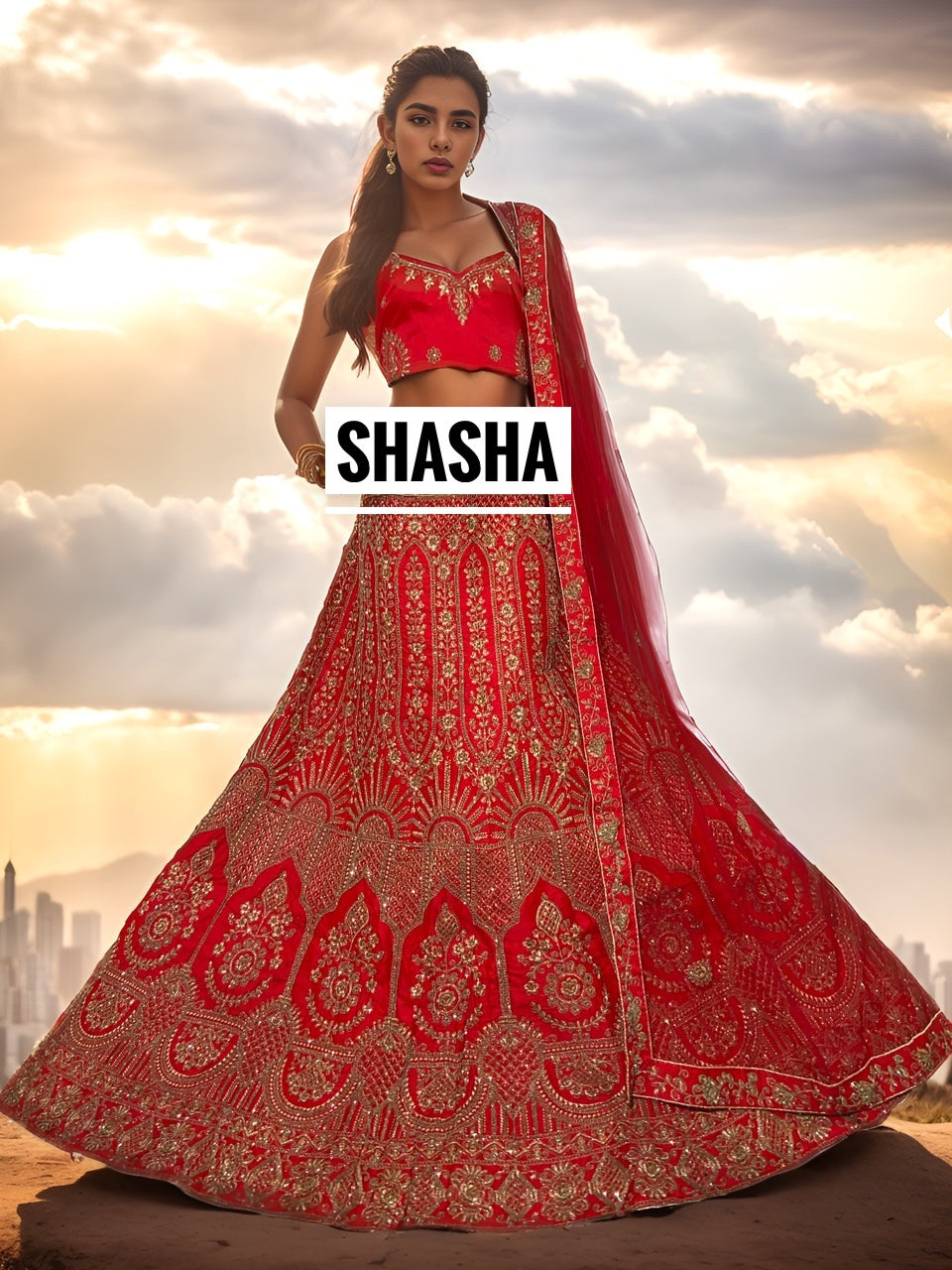 Beautiful red color georgette designer lehenga choli buy now – Joshindia