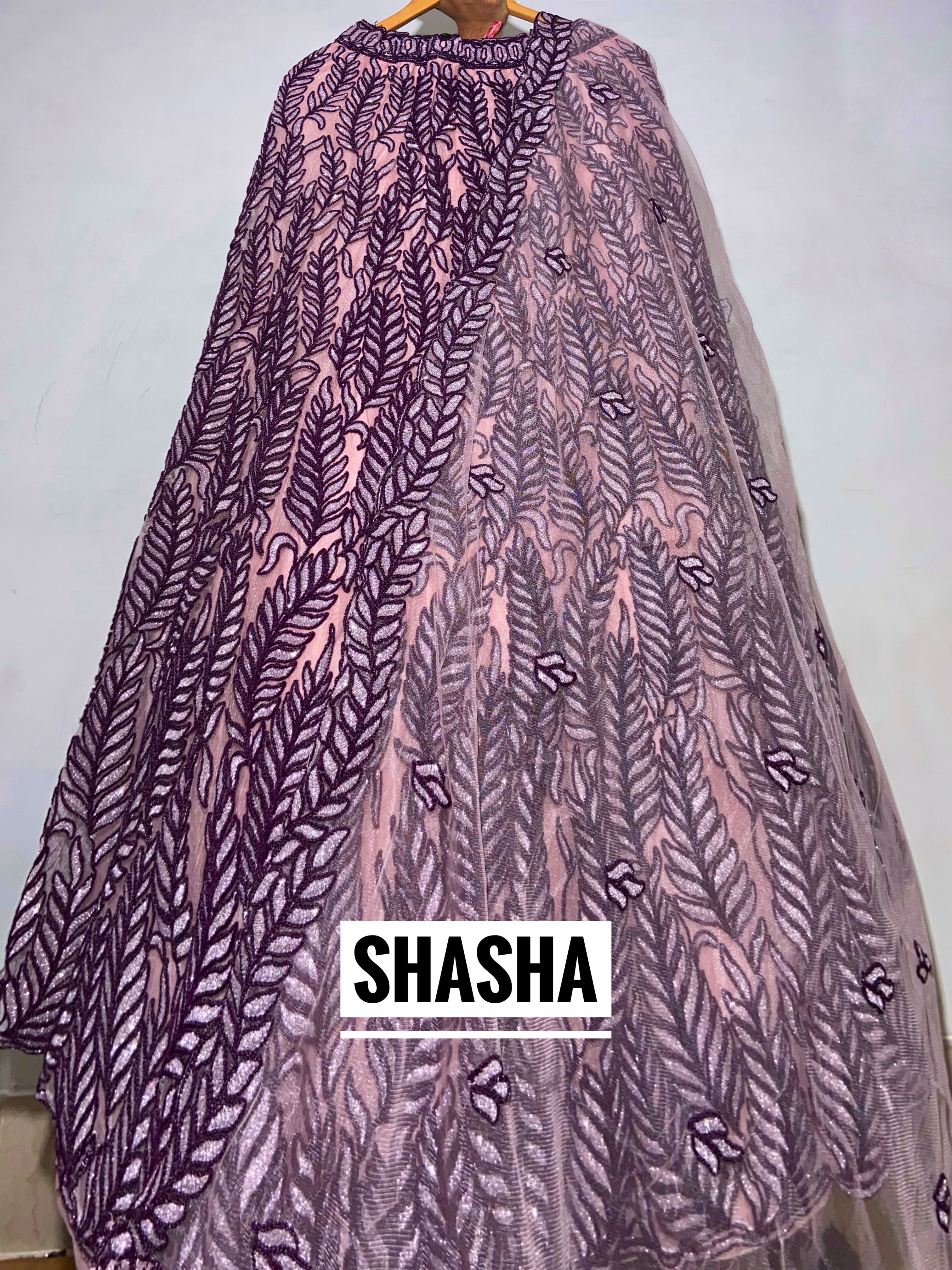 SPARKLE QUEEN PURPLE LEHENGA