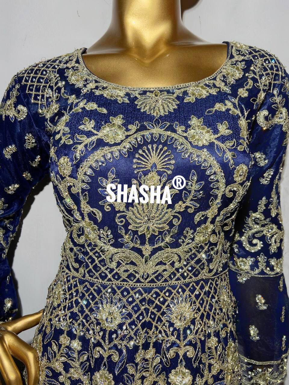 Shahi Libaz Version 2 Indo Western Blue Dress
